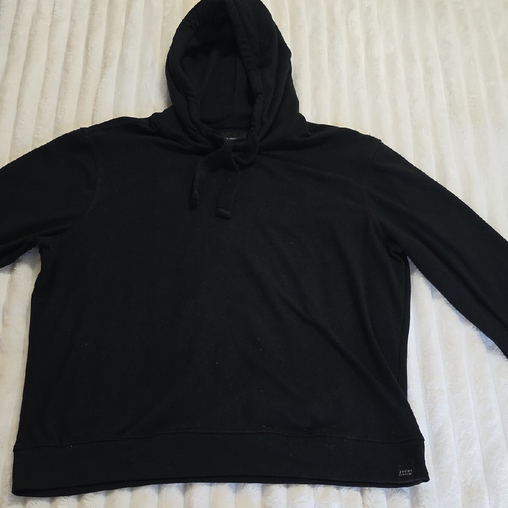 Men's Black Crewneck Hoodie Sweater